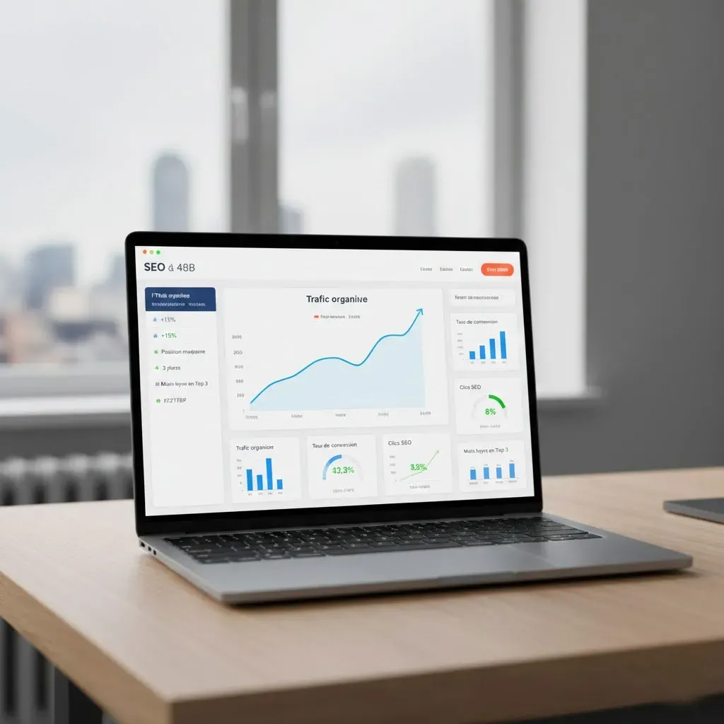 Exemple de résultats SEO pour un client à Montpellier